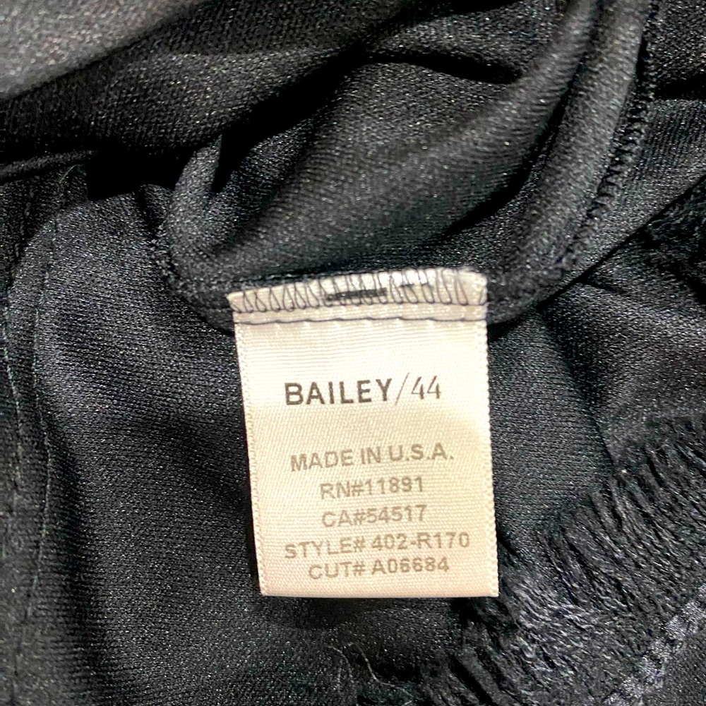 🎉Bailey/44 Dress w/ Sheer Panel w/ Double Fringe @ Hem & Fringe Above Panel SzL - Picture 10 of 10